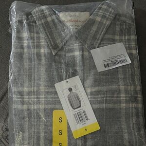 Weatherproof Vintage Gray Checkered Men's Shirt Small